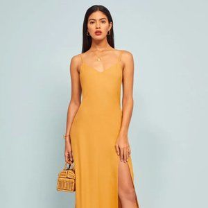 Reformation Harlow Dress Mustard Yellow (Discontinued style!)